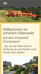 Mobile Screenshot of ferienhof-christmann.de